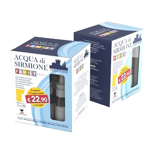 ACQUA DI SIRMIONE FAMILY PACK 12 FLACONCINI DA 15 ML - Farmacia di Regoledo Srl