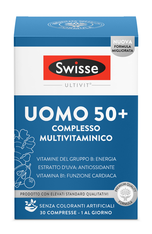 SWISSE MULTIVITAMINICO UOMO 50+ 30 COMPRESSE - Farmacia di Regoledo Srl