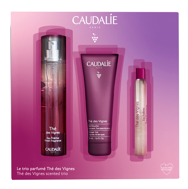 COFANETTO THE DES VIGNES 50 ML XMAS 2022 PROFUMO 50 ML + ROLL-ON 10 ML + GEL DOCCIA 50 ML - Farmacia di Regoledo Srl