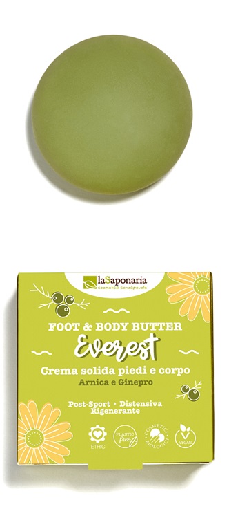 LA SAPONARIA CREMA SOLIDA PIEDI E CORPO EVEREST ARNICA & GINEPRO 80 G - Farmacia di Regoledo Srl