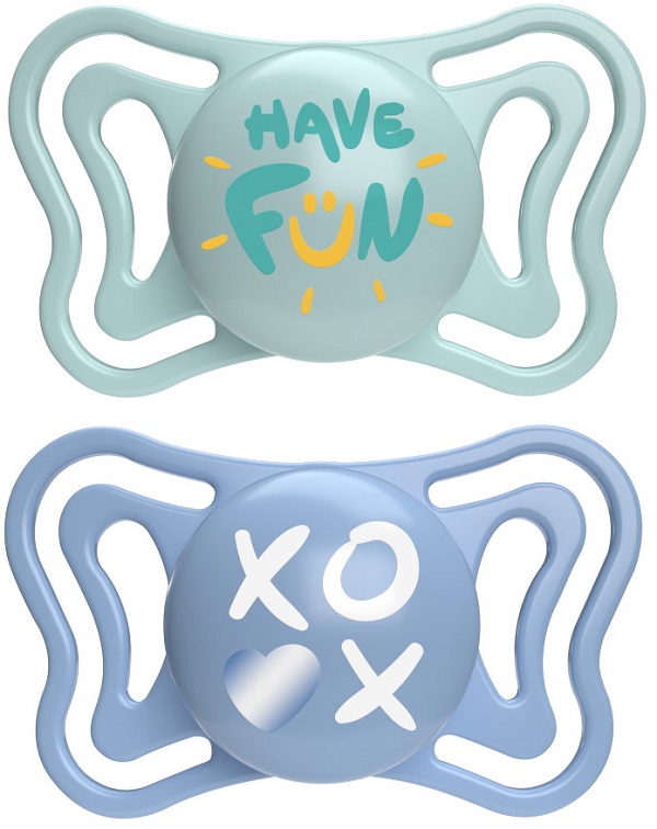 CHICCO SUCCHIETTO LIGHT AZZURRO SILICONE 6-16M 2 PEZZI - Farmacia di Regoledo Srl