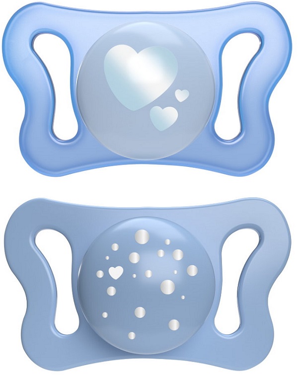 CHICCO SUCCHIETTO MICRO AZZURRO SILICONE 0-2M 2 PEZZI - Farmacia di Regoledo Srl