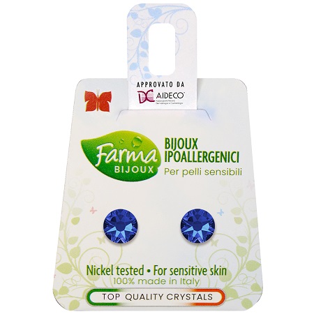 ORECCHINO XIRIUS SWAROVSKI 6,3MM CAPRI BLUE - Farmacia di Regoledo Srl