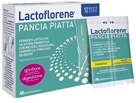 LACTOFLORENE PANCIA PIATTA 10 BUSTINE - Farmacia di Regoledo Srl