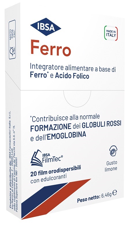 FERRO IBSA 20 FILM ORODISPERSIBILI - Farmacia di Regoledo Srl