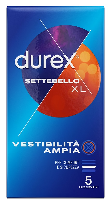 PROFILATTICO DUREX SETTEBELLO XL 5 PEZZI - Farmacia di Regoledo Srl