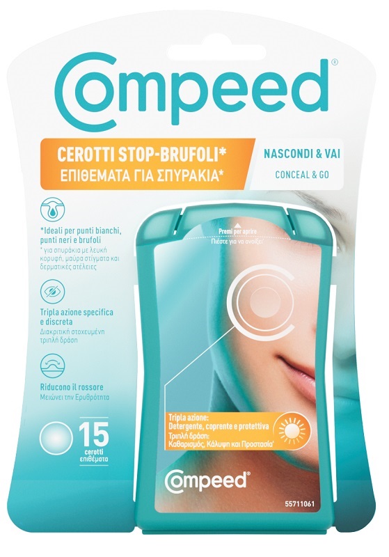 COMPEED CEROTTI STOP BRUFOLI NASCONDI & VAI 15 PEZZI - Farmacia di Regoledo Srl