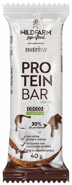 WILDFARM PROTEIN BAR COCCO CIOCCOLATO LATTE 40 G - Farmacia di Regoledo Srl