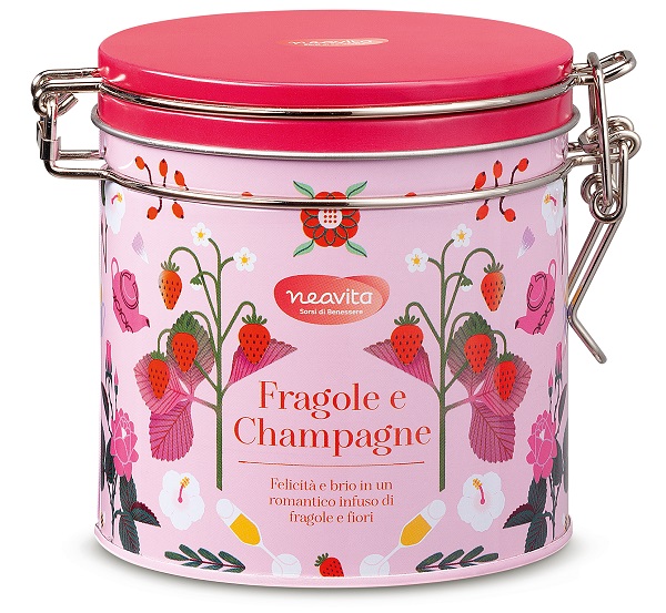 NEAVITA FRAGOLE E CHAMPAGNE INFUSO IN ROYAL TIN - Farmacia di Regoledo Srl