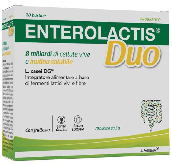 ENTEROLACTIS DUO INULINA 20 BUSTINE 5 G - Farmacia di Regoledo Srl
