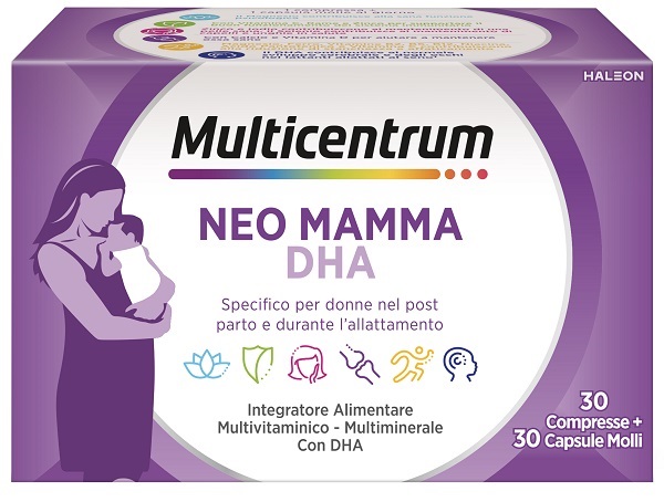 MULTICENTRUM NEO MAMMA DHA 30 COMPRESSE + 30 CAPSULE MOLLI - Farmacia di Regoledo Srl