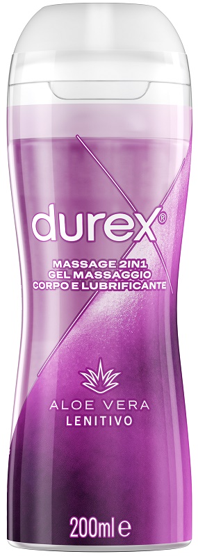 DUREX MASSAGE 2 IN 1 GEL MASSAGGIO CORPO E LUBRIFICANTE ALOE VERA 200 ML - Farmacia di Regoledo Srl