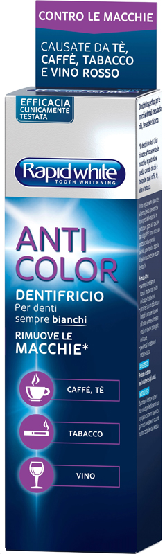 RAPID WHITE DENTIFRICIO ANTICOLOR 75 ML - Farmacia di Regoledo Srl