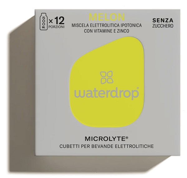 WATERDROP MICROLYTE MELONE 12 CUBETTI - Farmacia di Regoledo Srl