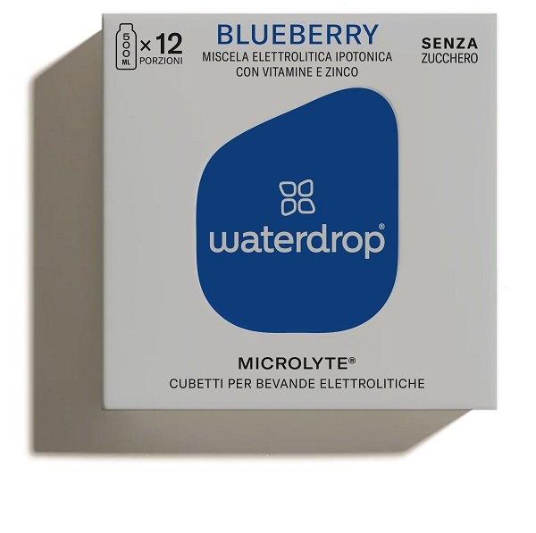 WATERDROP MICROLYTE MIRTILLO 12 CUBETTI - Farmacia di Regoledo Srl