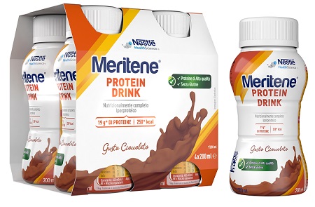 MERITENE DRINK CIOCCOLATO 4 PEZZI DA 200 ML - Farmacia di Regoledo Srl