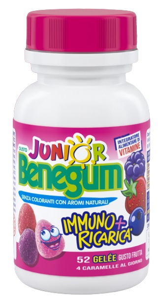 BENEGUM J IMMUNO + RICARICA FRUTTI ROSSI 156 G - Farmacia di Regoledo Srl