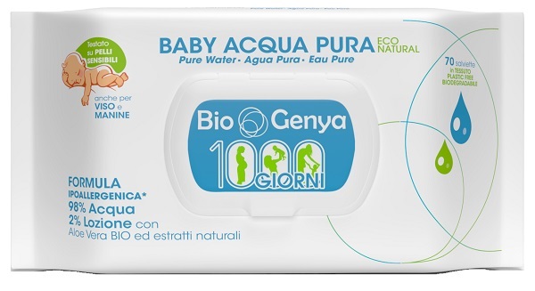BIOGENYA BABY ECO NATURA ACQUA PURA 70 SALVIETTE - Farmacia di Regoledo Srl