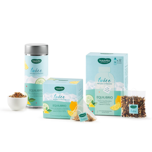 NEAVITA FILTROSCRIGNO TISANA EQUILIBRIO MINI TIN VERDE TWICE TO GO 3 PEZZI - Farmacia di Regoledo Srl
