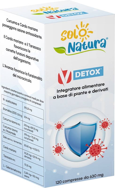 SOLO NATURA V DETOX 120 COMPRESSE - Farmacia di Regoledo Srl