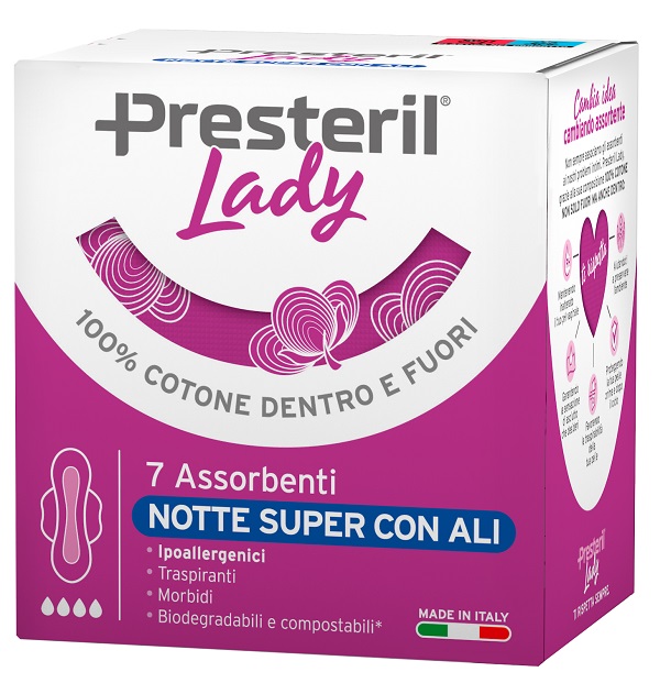 LADY PRESTERIL ASSORBENTI NOTTE SUPER ALI 7 PEZZI - Farmacia di Regoledo Srl