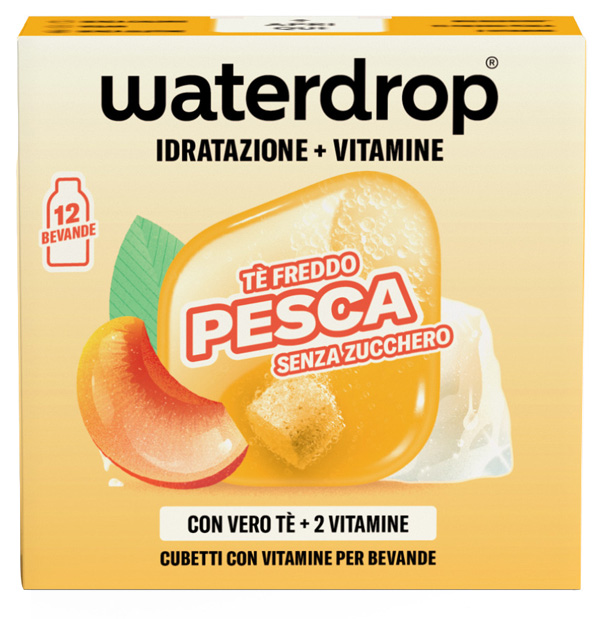WATERDROP ICE TEA PESCA 12 CUBETTI - Farmacia di Regoledo Srl
