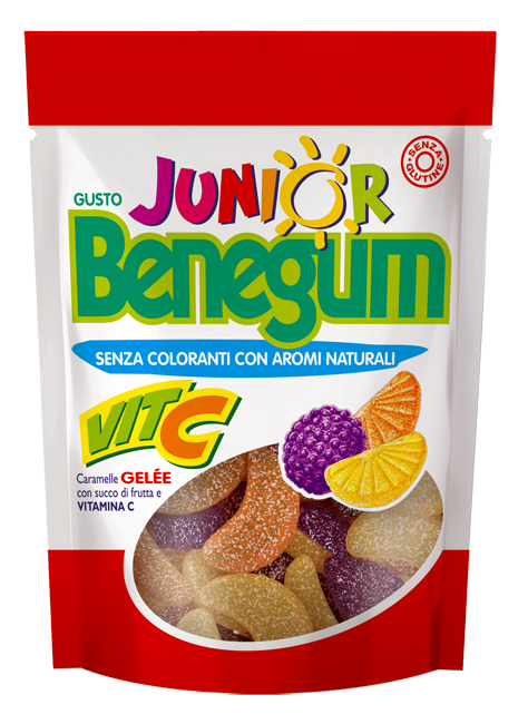 BENEGUM JUNIOR VITA C CARAMELLE GELE' CON SUCCO DI FRUTTA E VITAMINA C 90 G - Farmacia di Regoledo Srl