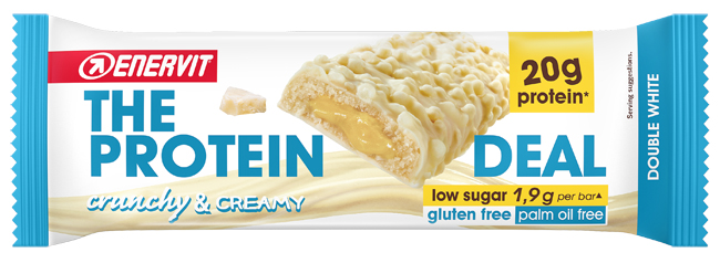 ENERVIT PROTEIN DEAL BAR DOUBLE WHITE 55 G - Farmacia di Regoledo Srl