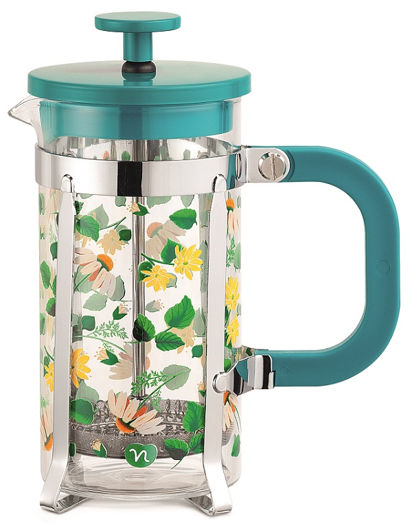 NEAVITA TISANIERA A STANTUFFO TEA PLUNGER HERBARIUM CAMOMILLA 350 ML - Farmacia di Regoledo Srl
