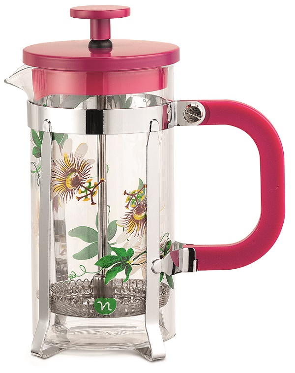 NEAVITA TISANIERA A STANTUFFO TEA PLUNGER HERBARIUM PASSIFLORA 350 ML - Farmacia di Regoledo Srl