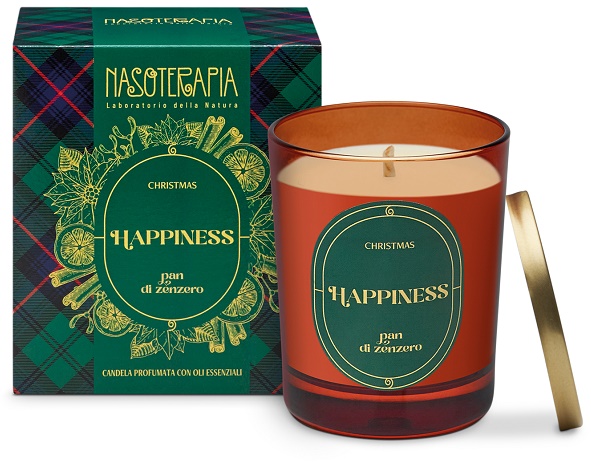 NASOTERAPIA CANDELA CHRISTMAS IS IN THE AIR HAPPINESS PAN DI ZENZERO 180 G - Farmacia di Regoledo Srl