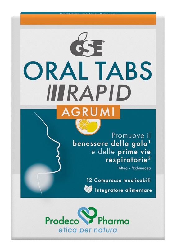 GSE ORAL TABS RAPID AGRUMI 12 COMPRESSE MASTICABILI - Farmacia di Regoledo Srl